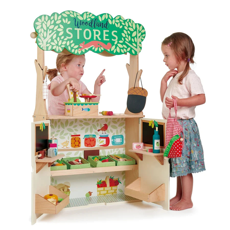 Boutique et théâtre de marionnettes en bois Woodland - tender Leaf - EXCLU WEB
