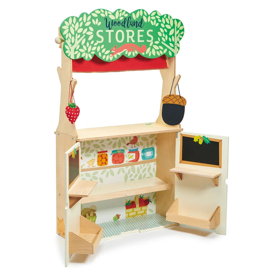 Boutique et théâtre de marionnettes en bois Woodland - tender Leaf - EXCLU WEB