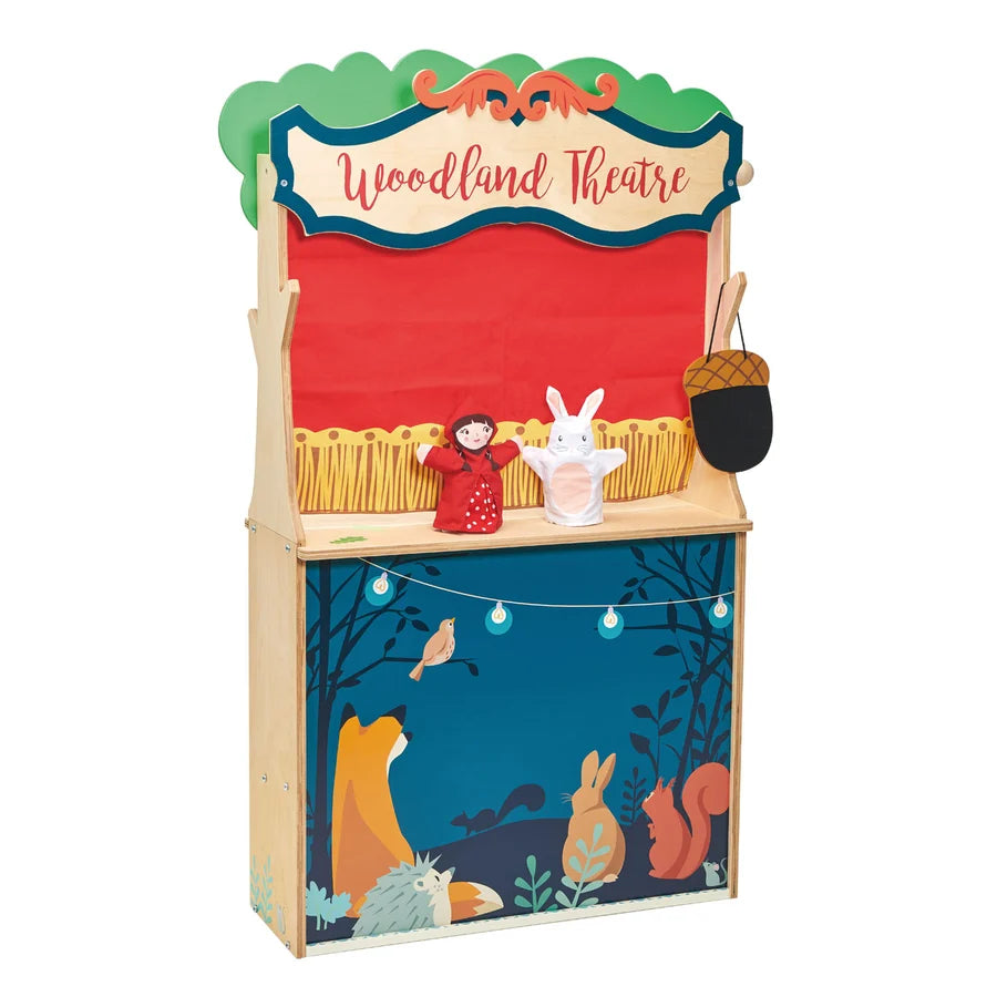 Boutique et théâtre de marionnettes en bois Woodland - tender Leaf - EXCLU WEB