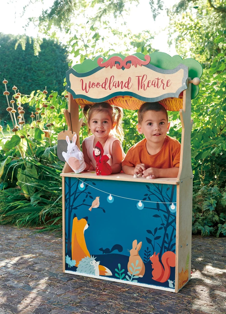 Boutique et théâtre de marionnettes en bois Woodland - tender Leaf - EXCLU WEB