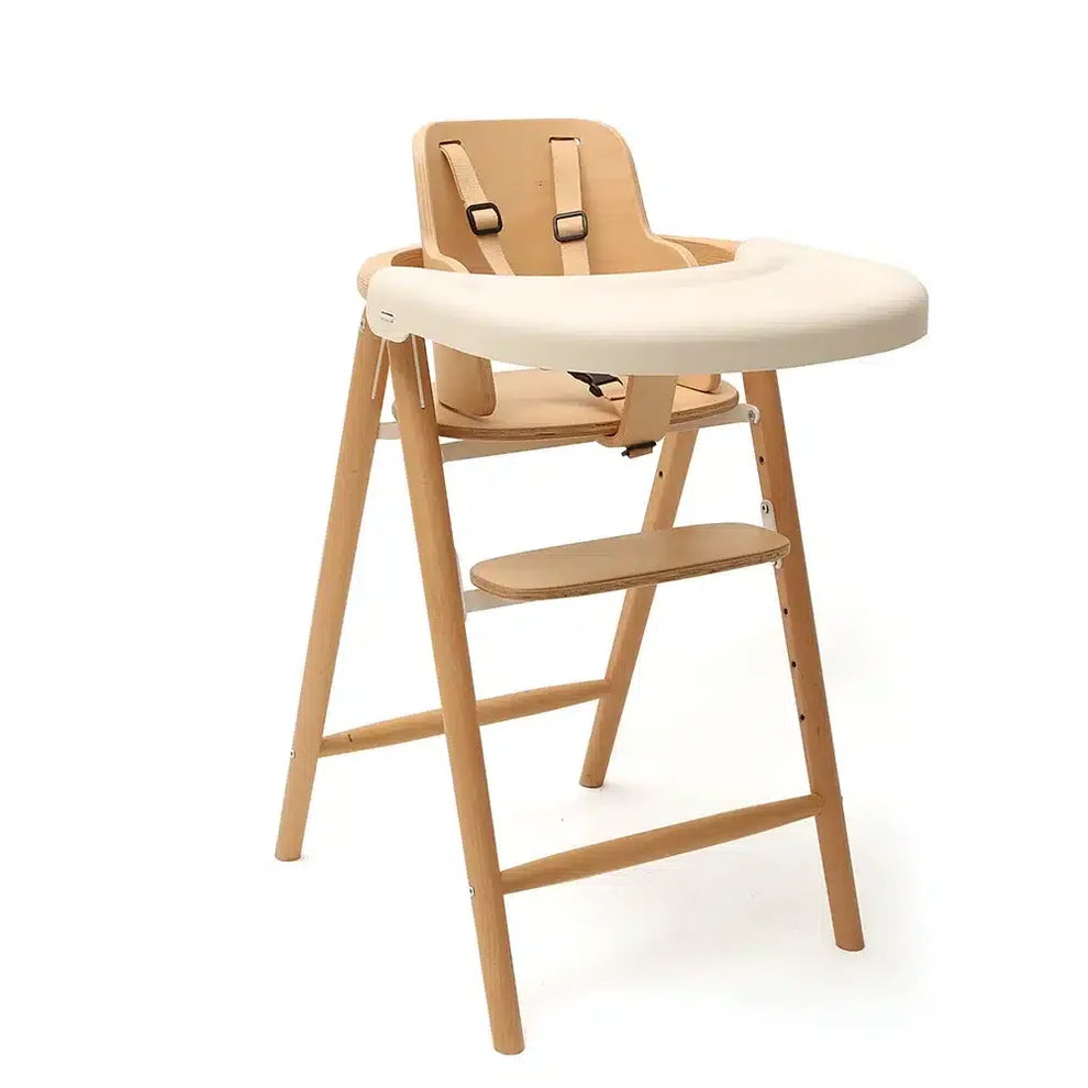 Charlie Crane – Chaise Haute Tobo avec Tablette | Blanc