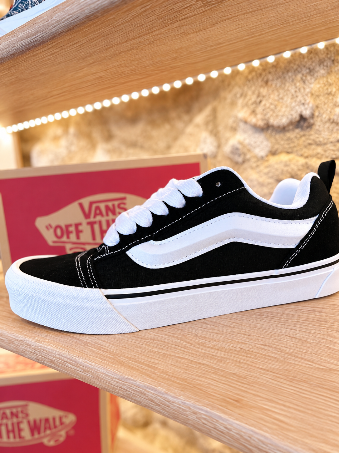Chaussures Knu Skool Ado 8-14 ans - Vans Noir