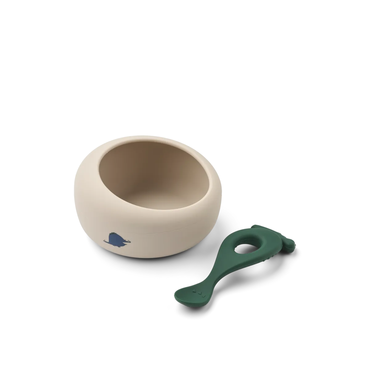 Bol de démarrage Sparia avec cuillère – Silicone souple et incassable