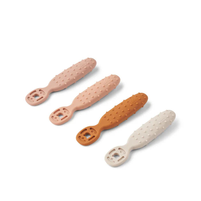 Lot de 4 Cuillères CAELIA Liewood - Apprentissage autonome bébé