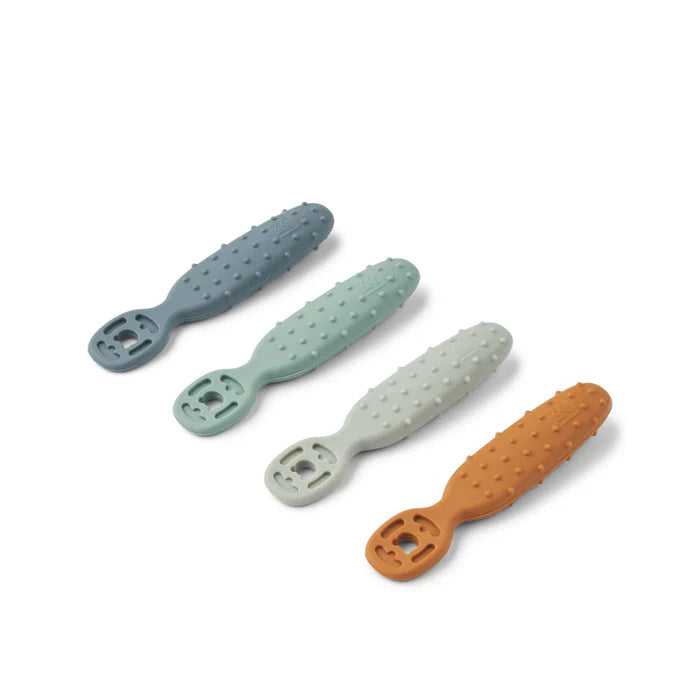 Lot de 4 Cuillères CAELIA Liewood - Apprentissage autonome bébé