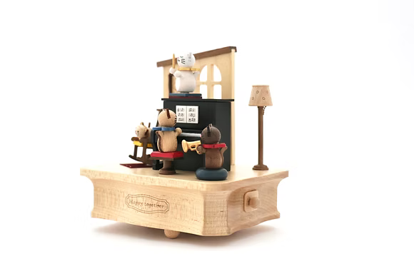 Boîte à musique Wooderful Life – Mécanisme Sankyo, fabrication artisanale