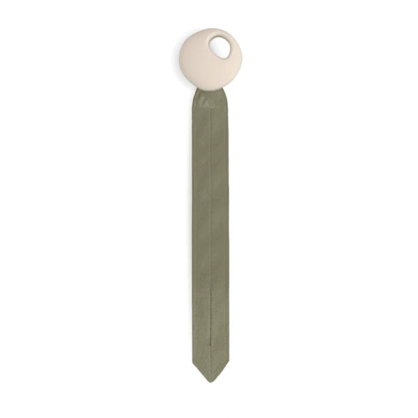 Attache-tétine Pebble – Tissu Bio GOTS & Clip Galet