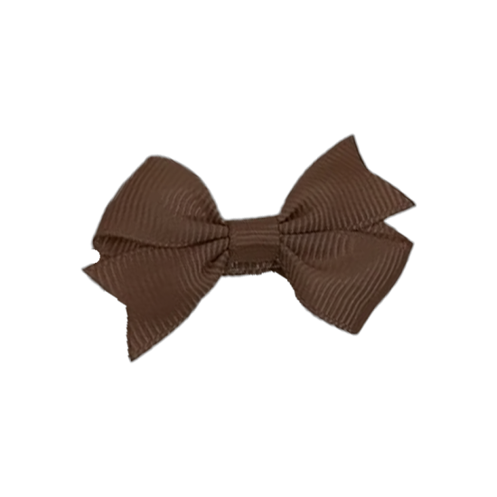 Barrette nœud grainé – Lot de 2