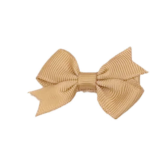 Barrette nœud grainé – Lot de 2