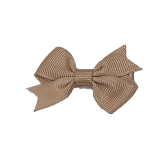 Barrette nœud grainé – Lot de 2