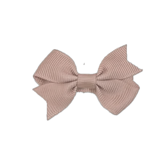 Barrette nœud grainé – Lot de 2