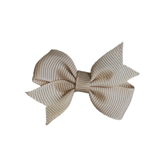 Barrette nœud grainé – Lot de 2