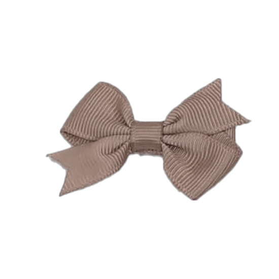 Barrette nœud grainé – Lot de 2