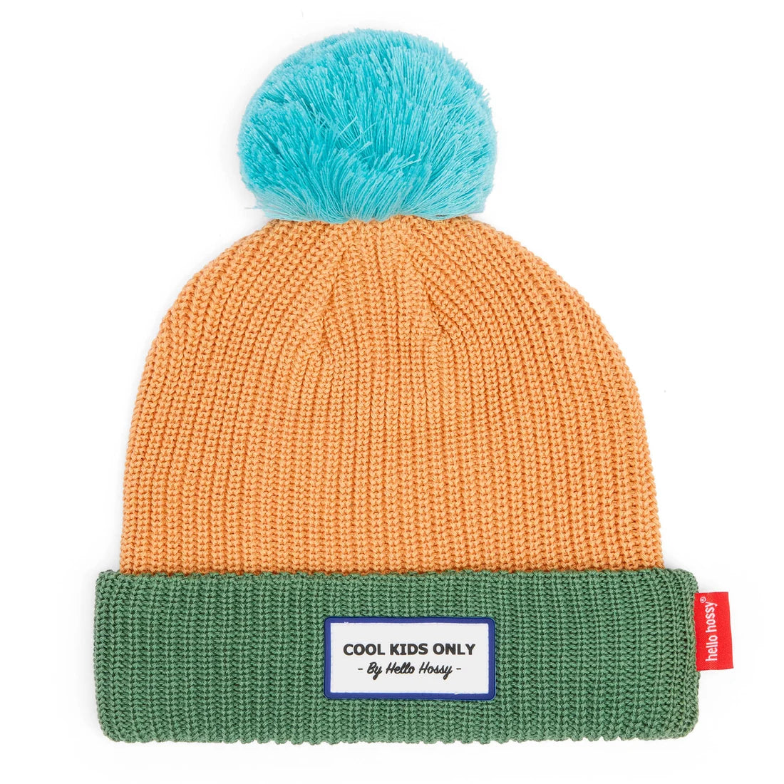 Bonnet Enfants Color Block – Pompon, Doublure Polaire & Coton Bio