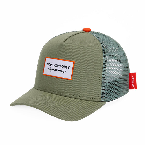 Casquette Trucker Enfant & Bébé Mini Olive – Hello Hossy®