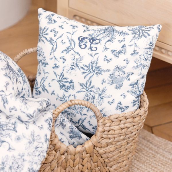 Coussin Réversible Imprimé Toile de Jouy | Tartine et Chocolat