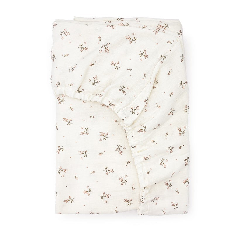 Drap-housse en gaze de coton bio Babyshower