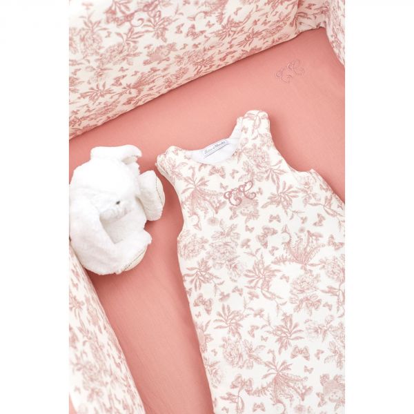 Gigoteuse Toile de Jouy – Coton Lange 100% Naturel | 3-9 mois | Tartine et Chocolat