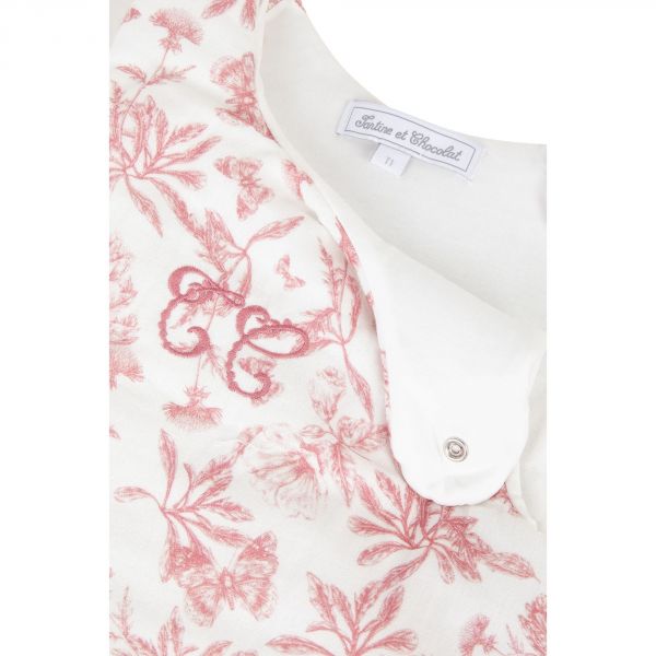 Gigoteuse Toile de Jouy – Coton Lange 100% Naturel | 3-9 mois | Tartine et Chocolat