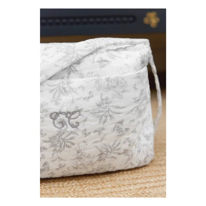 Sac à Langer Imprimé Toile de Jouy Gris | Tartine et Chocolat