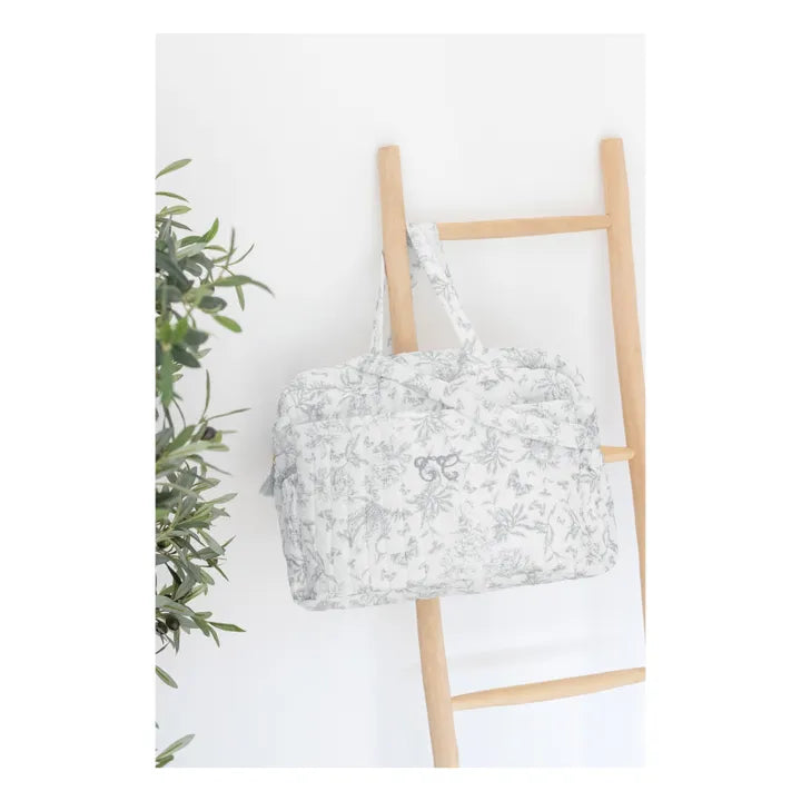 Sac à Langer Imprimé Toile de Jouy Gris | Tartine et Chocolat
