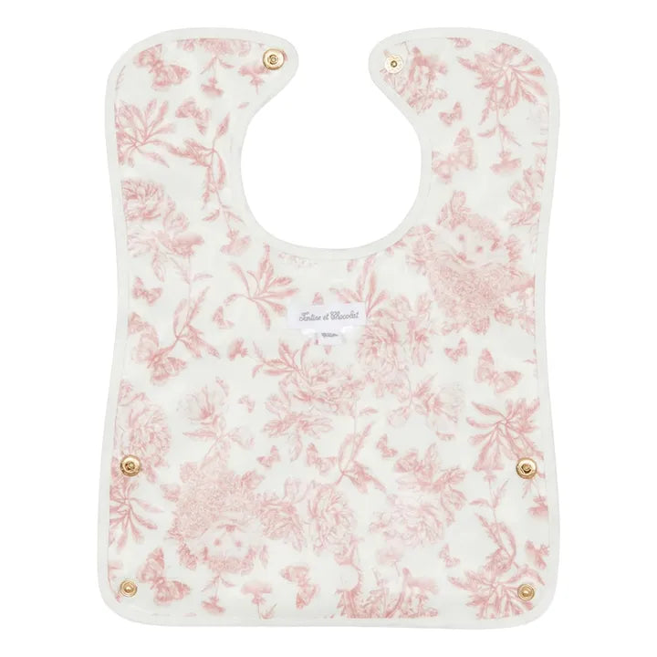 Bavoir toile enduite – Imprimé Toile de Jouy | Tartine et Chocolat