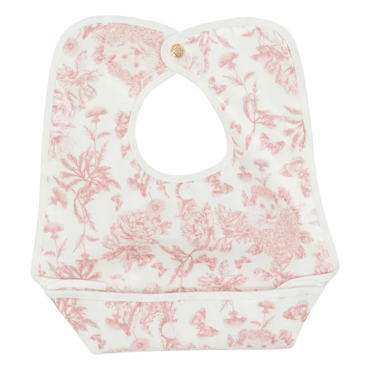 Bavoir toile enduite – Imprimé Toile de Jouy | Tartine et Chocolat