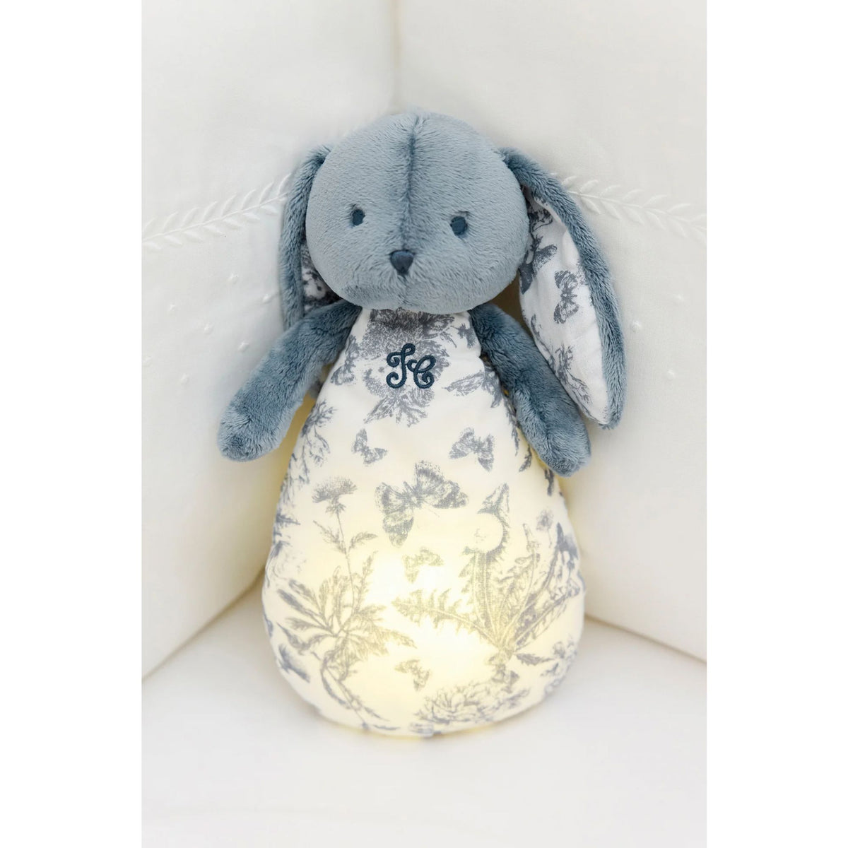 Augustin le Lapin – Veilleuse Musicale Toile de Jouy