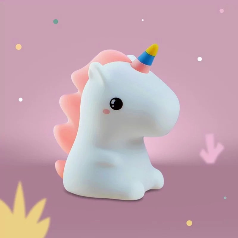 Lampe Veilleuse Licorne LED – Lumière Chaude & RGB pour Chambre Enfant