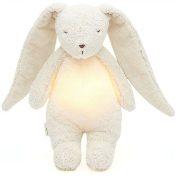 Lapin Hummy avec Lampe – Moonie 2.0 | Aide au sommeil bébé en coton biologique