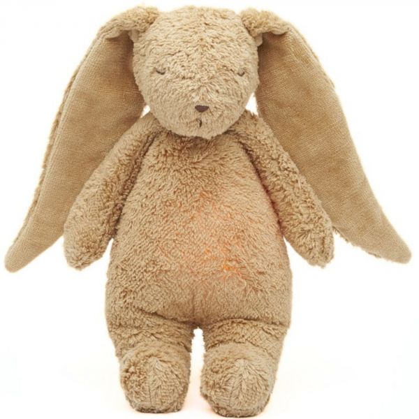 Lapin Hummy avec Lampe – Moonie 2.0 | Aide au sommeil bébé en coton biologique