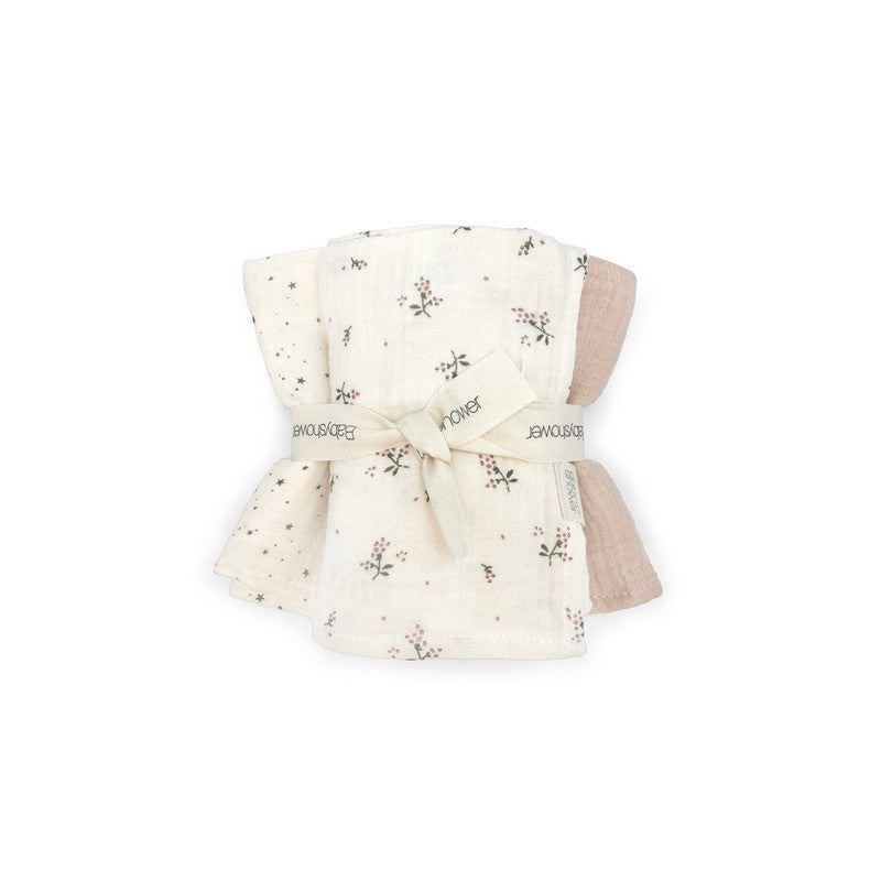 Set de 3 Mini-Langes – Gaze de Coton Bio GOTS | Babyshower