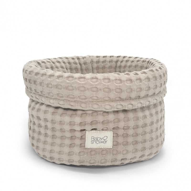 Panier de rangement moyen bébé en coton bio | Babyshower