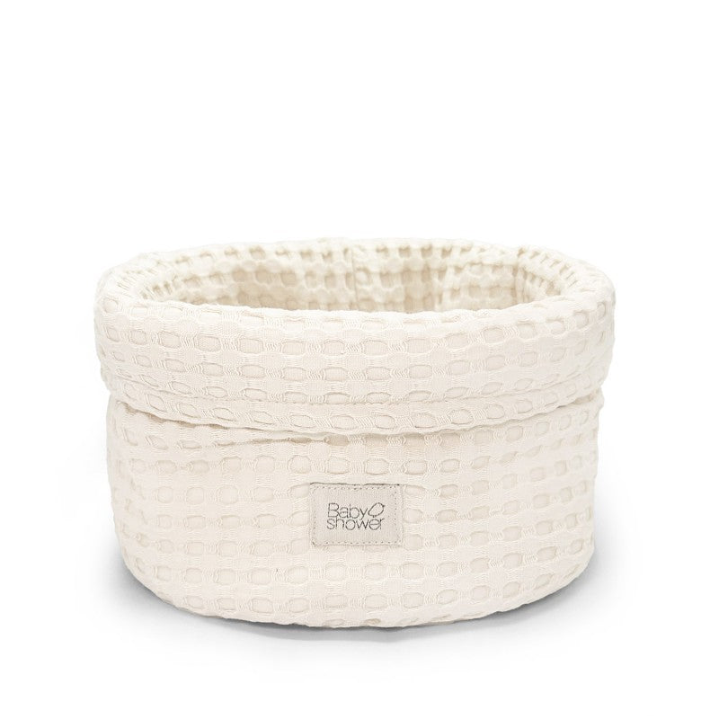 Panier de rangement moyen bébé en coton bio | Babyshower
