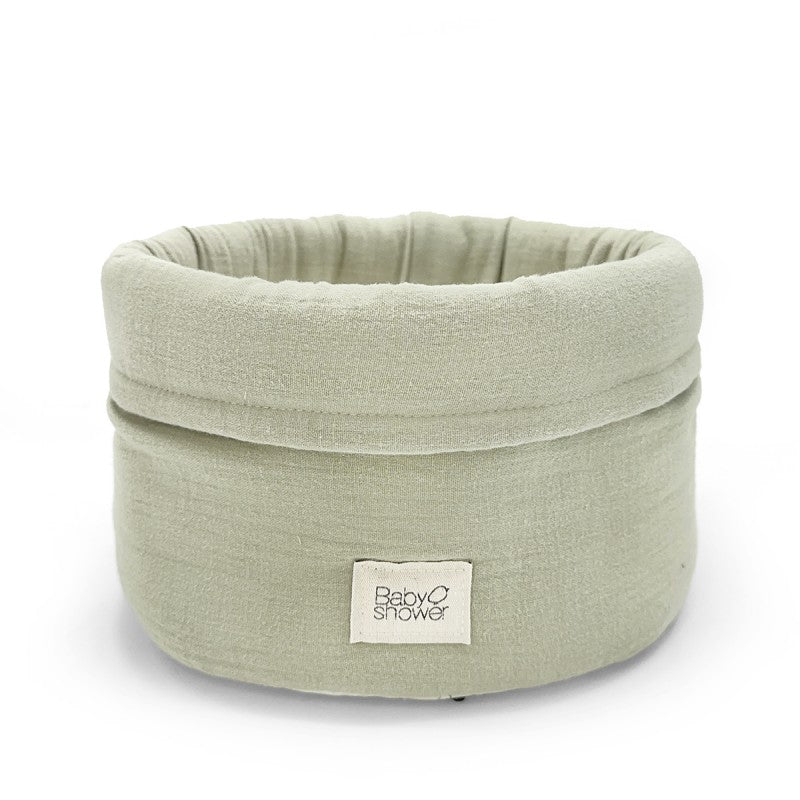Panier de rangement moyen bébé en coton bio | Babyshower