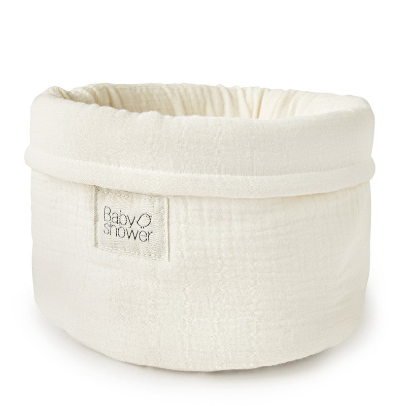 Panier de rangement moyen bébé en coton bio | Babyshower