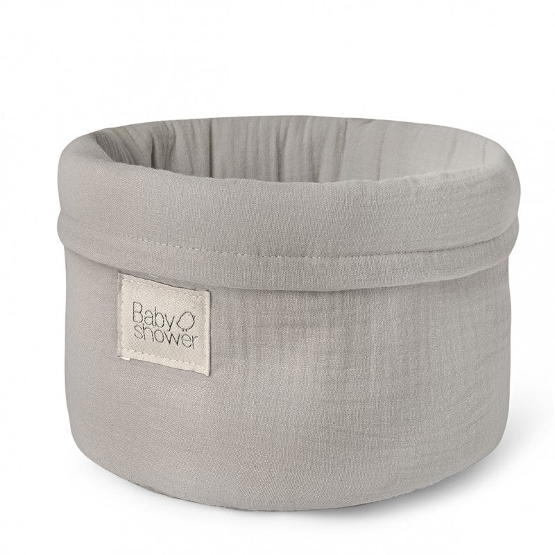 Panier de rangement moyen bébé en coton bio | Babyshower