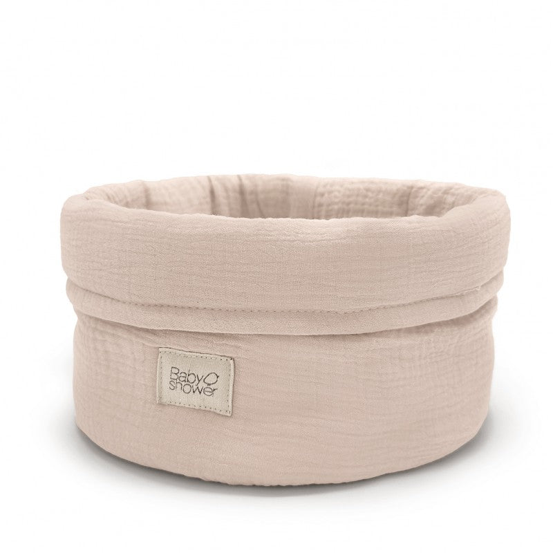Panier de rangement moyen bébé en coton bio | Babyshower