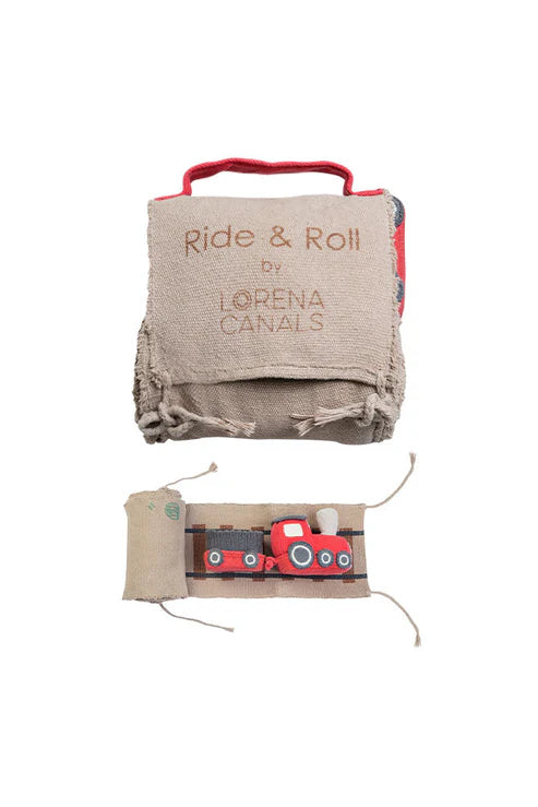 Train Ride & Roll – Jouet textile fait main | Lorena Canals