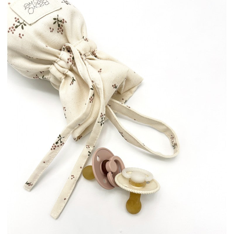 Attache-Tétine – Pochette Tétine en Coton Bio | Baby Shower