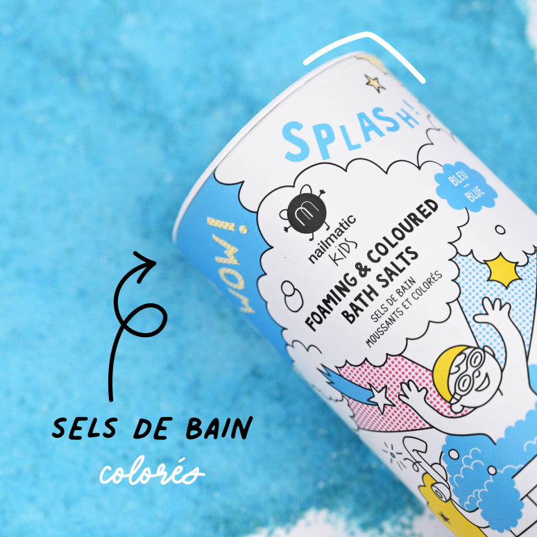 Sels de bain moussants et colorés – Nailmatic Kids