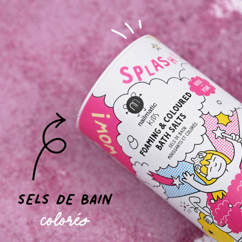 Sels de bain moussants et colorés – Nailmatic Kids