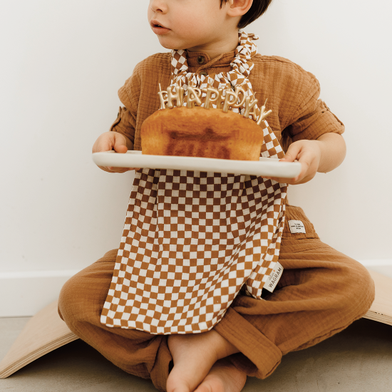 Serviette de cantine – Gaze de coton & éponge de bambou