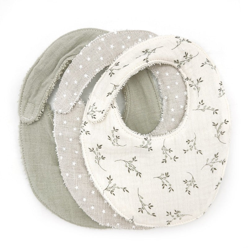 Set 3 Bavoirs Babyshower