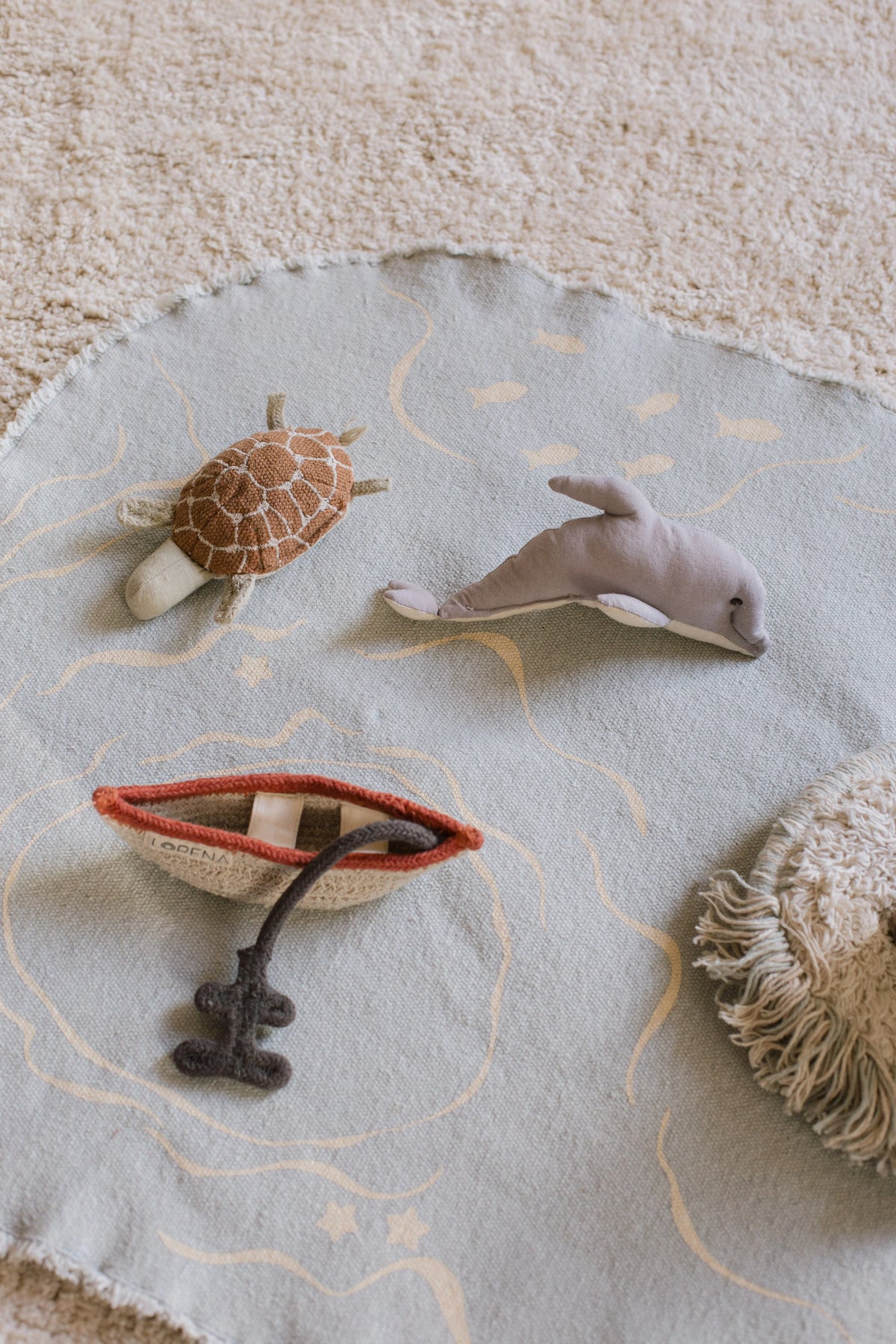 Mini Mondes – Green Toy The Island | Jeu textile imaginatif en matières recyclées