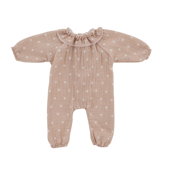 Tenue de poupée combinaison avec col – Gaze de coton