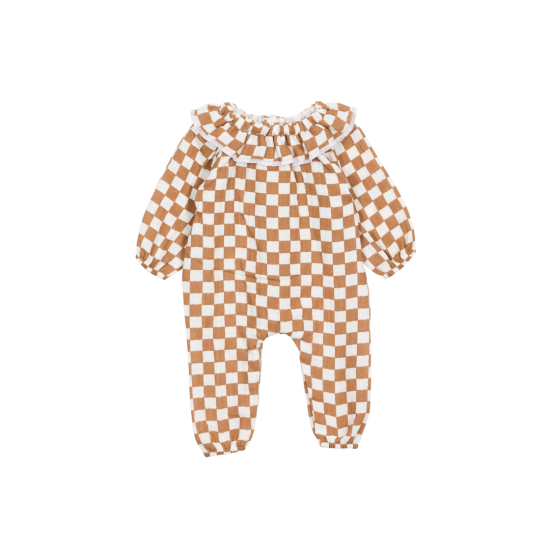 Tenue de poupée combinaison avec col – Gaze de coton