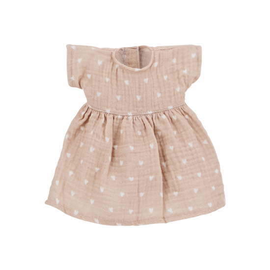 Tenue de poupée – Robe en gaze de coton | 34 cm