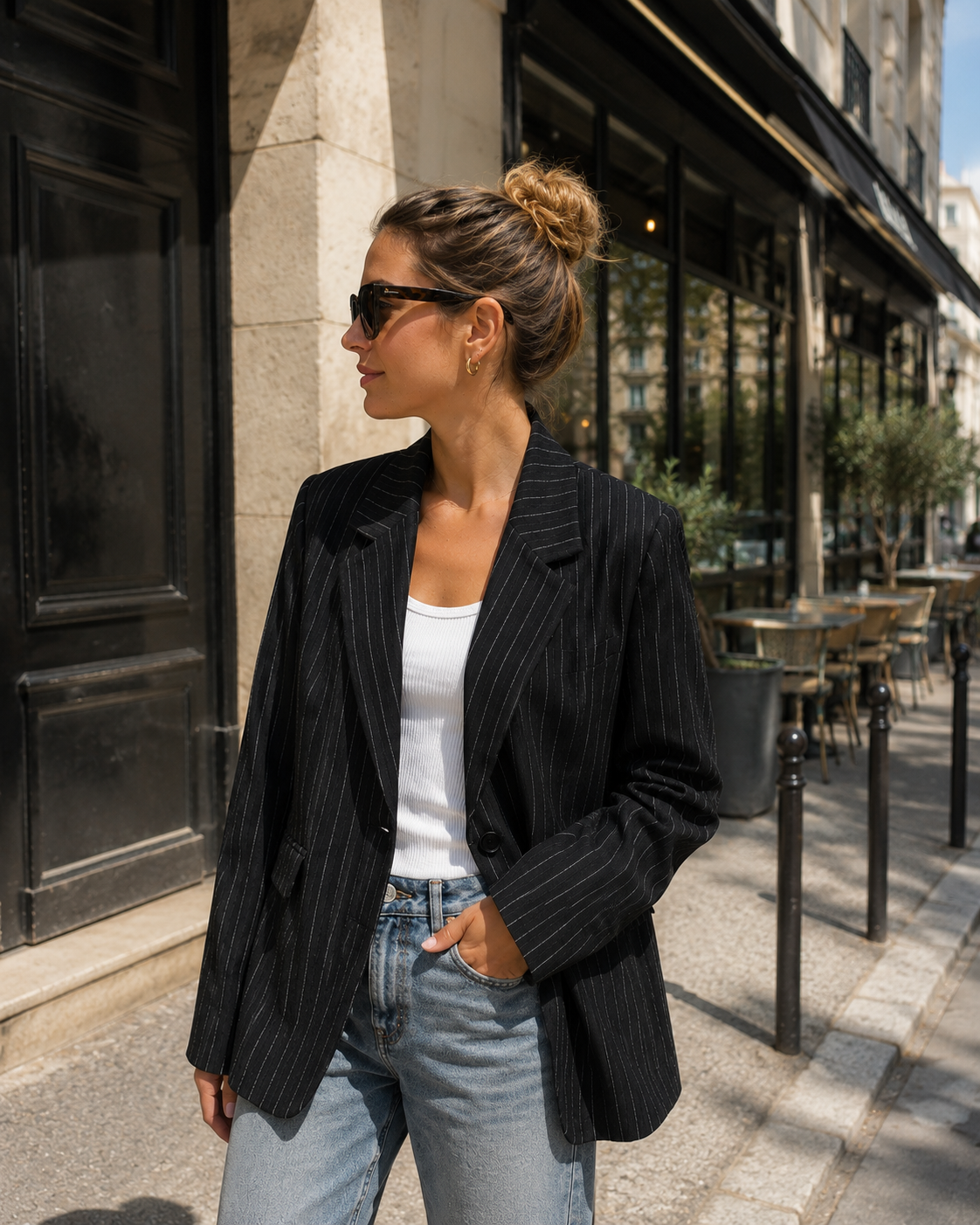Blazer Bertille Noir – Anouk & Ninon