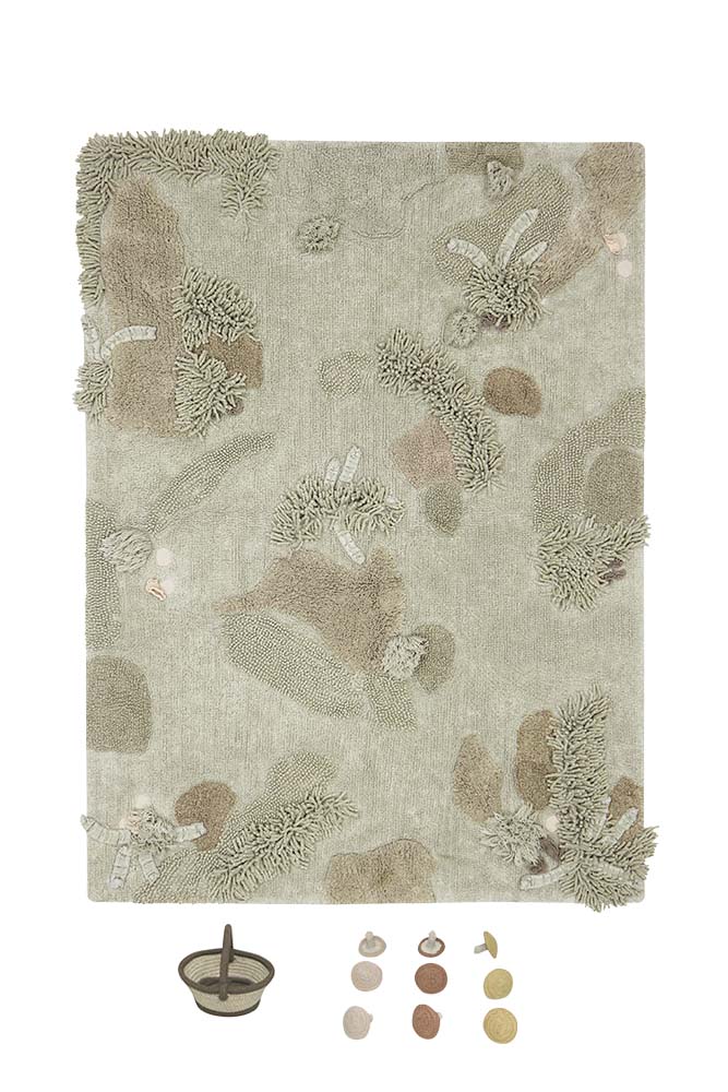 Tapis de jeux lavable Mushroom Forest – 120 x 160 cm